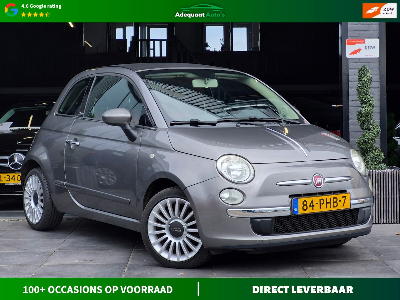 Fiat 500 C - 0.9 TwinAir|Cabrio|Leder|Airco|El.Ramen|NAP|PDC - AutoWereld.nl