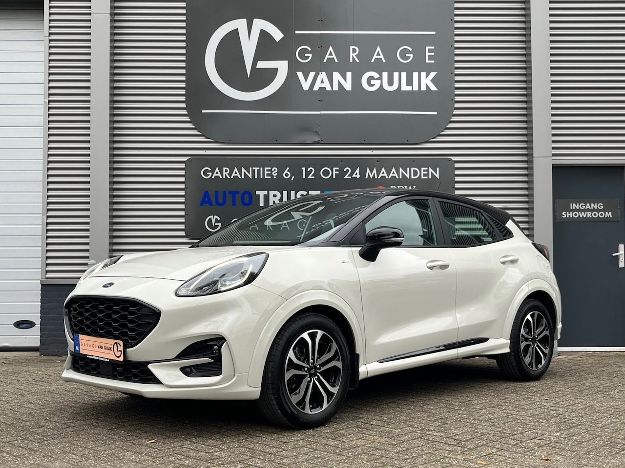 Ford Puma - 1.0 155PK Hybrid ST-Line Navi,Clima,Cruise,Isofix,Carplay,Stoel+StuurVerw,ElektrRamen+Spie - AutoWereld.nl