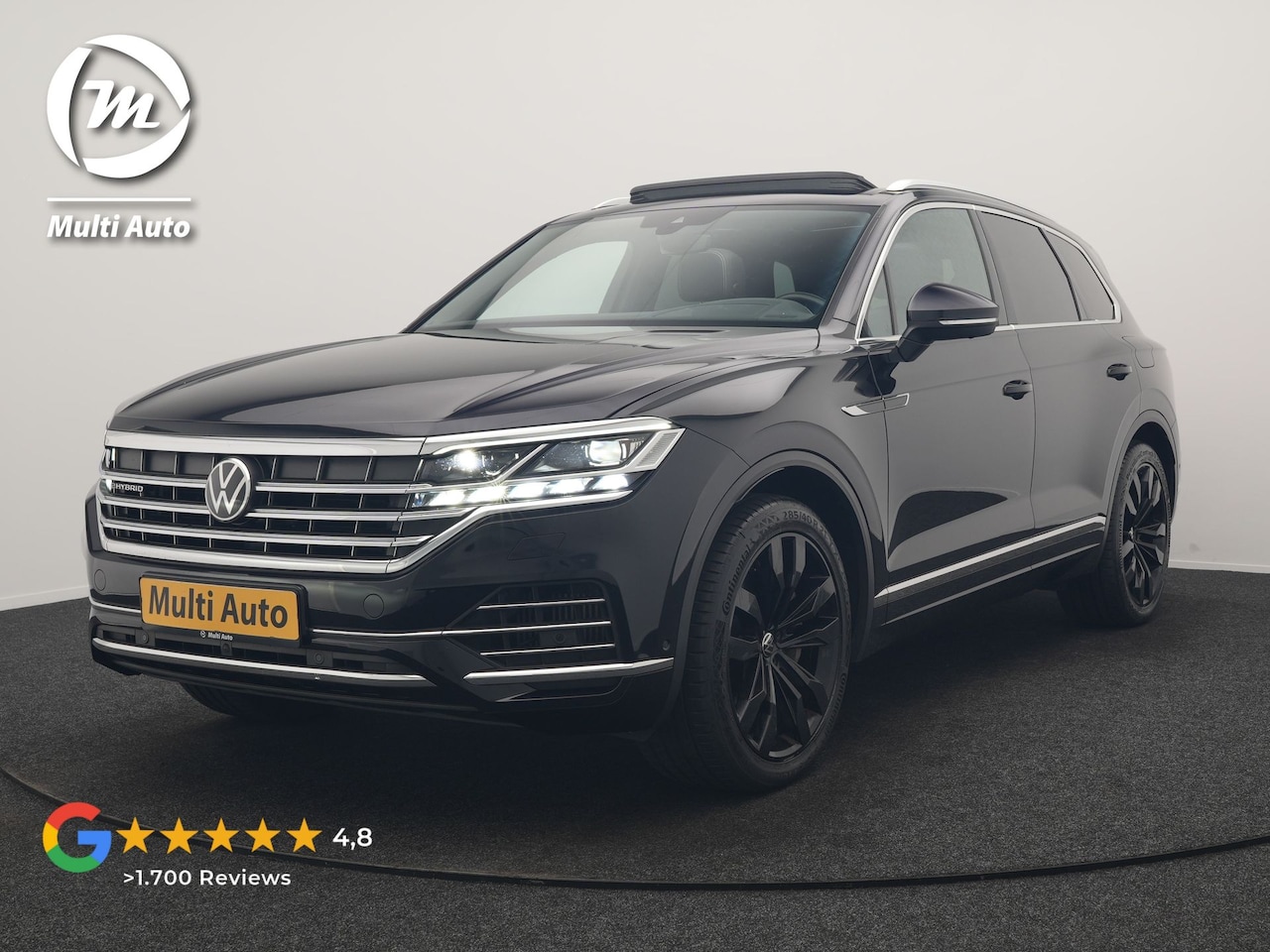 Volkswagen Touareg - 3.0 TSi eHybrid 4MOTION PHEV 381pk Dealer O.H | Luchtvering | Trekhaak Af Fabriek | Panoda - AutoWereld.nl