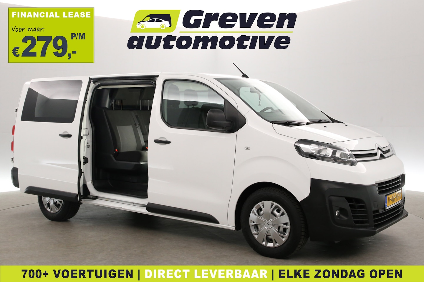 Citroën Jumpy - 2.0 BlueHDI 145PK L3H1 | DC | 6 Zits | Airco | Cruise | Carplay | 2xSchuifdeur - AutoWereld.nl