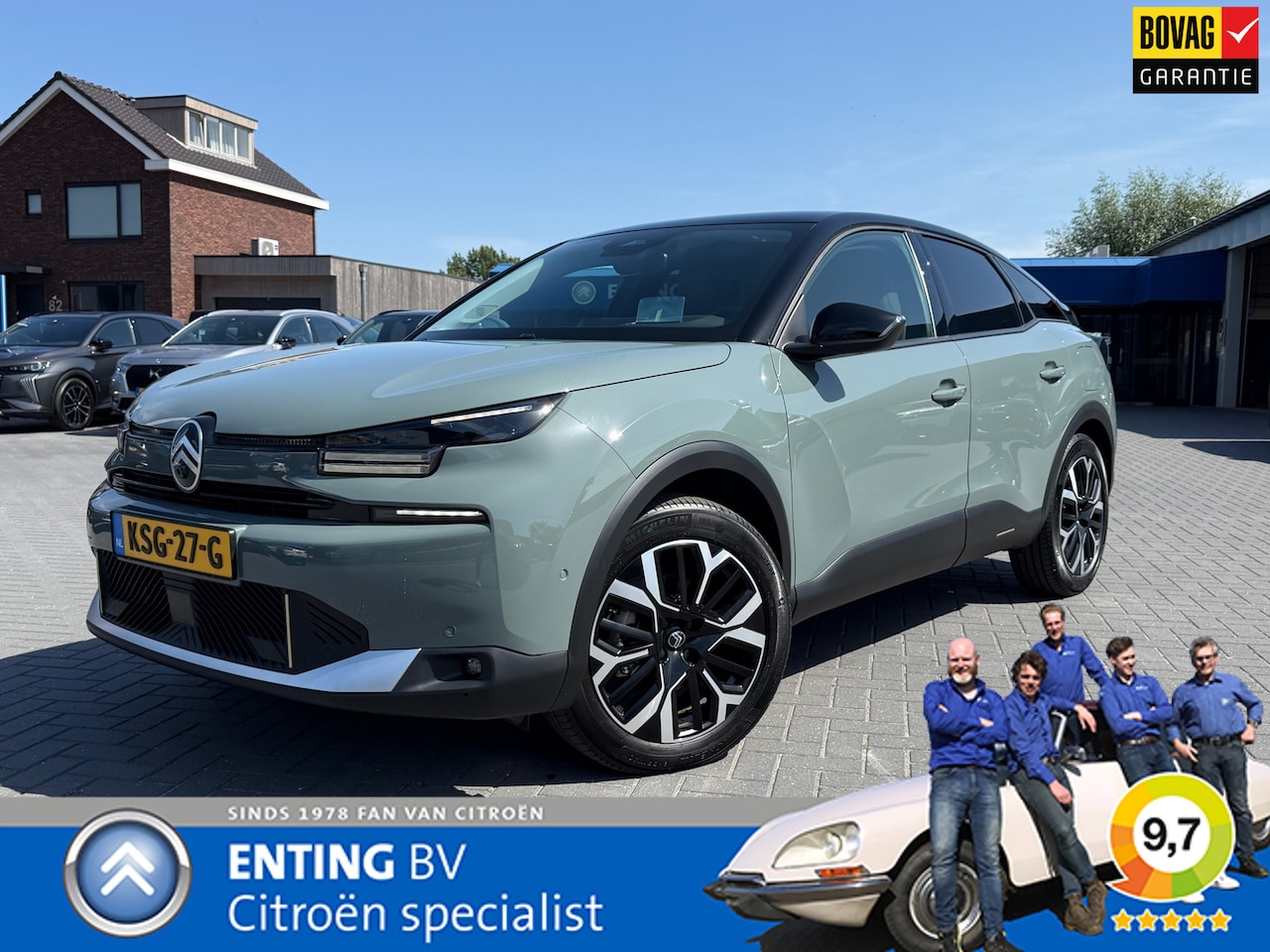Citroën Ë-C4 - MAX 156 EXTENDED RANGE 54KWH 360 CAM HEAD UP LEER - AutoWereld.nl