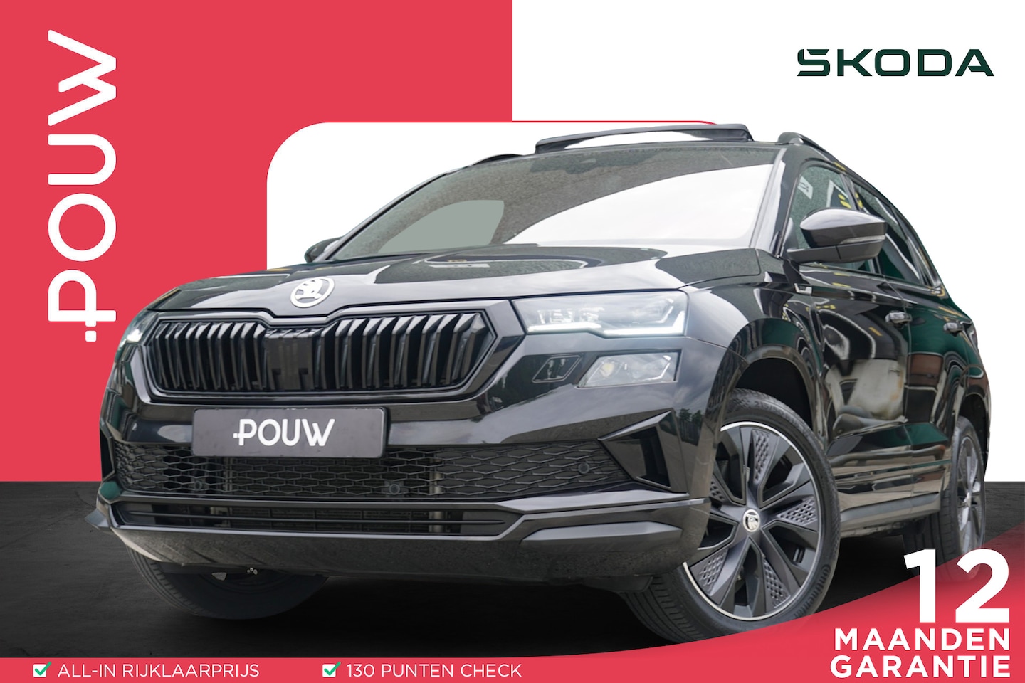 Skoda Karoq - 1.5 TSI 150pk ACT Sportline Business | Trekhaak | Stoel/Stuurverwarming | Panoramadak - AutoWereld.nl