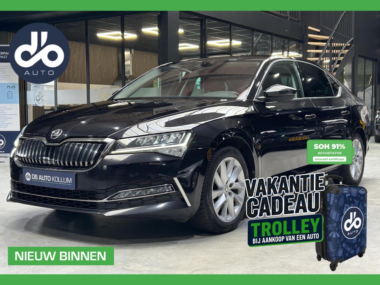 Skoda Superb - 1.4 TSI iV Business Edition Plus SOH 91% I DIGI DISPLAY I STOELEN ELEC + MEMORY I CAMERA + - AutoWereld.nl