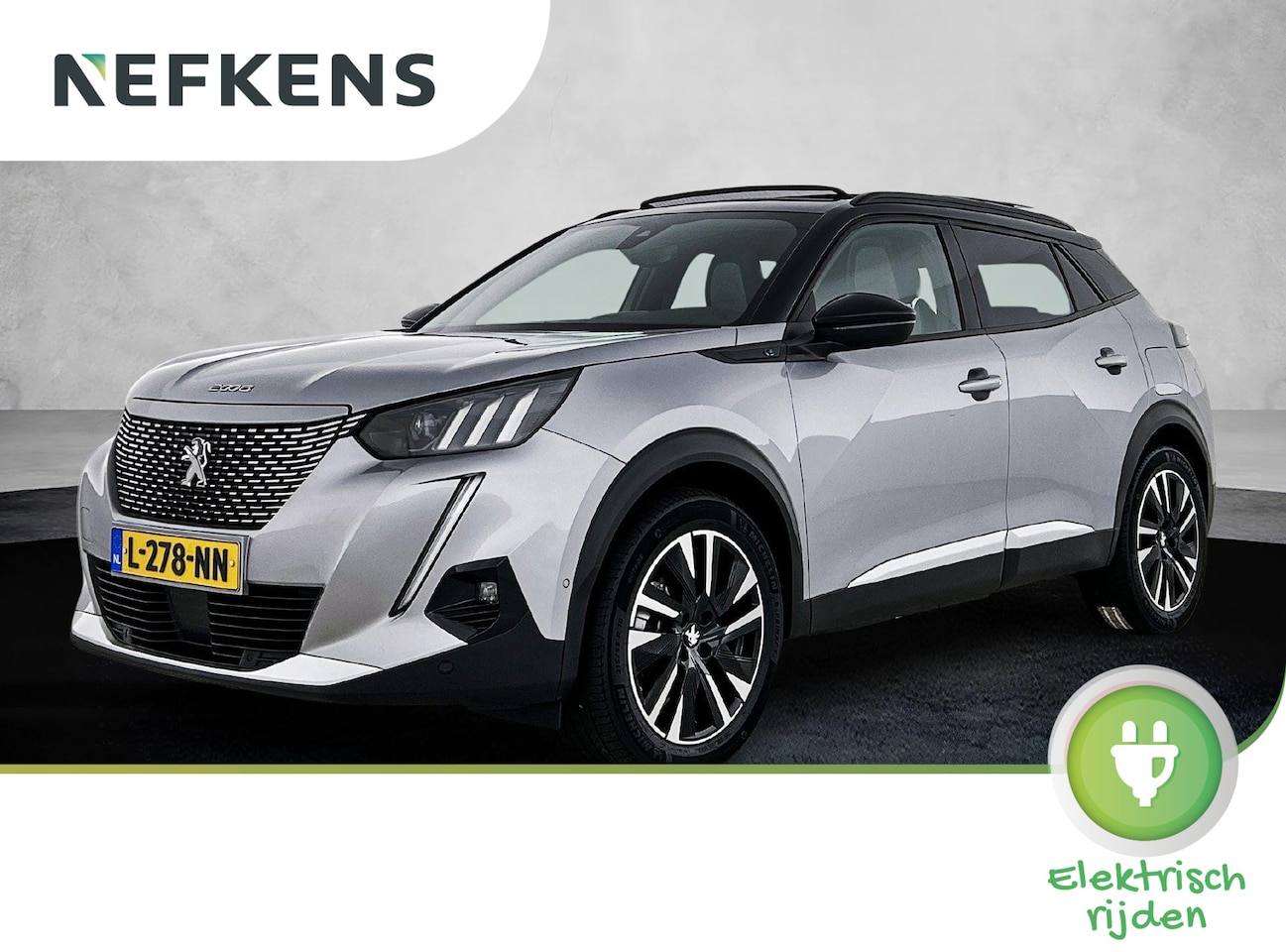 Peugeot e-2008 - SUV EV GT Pack 50 kWh 136pk | Accu 91% | Navigatie | Panoramisch schuif-kanteldak | Achter - AutoWereld.nl