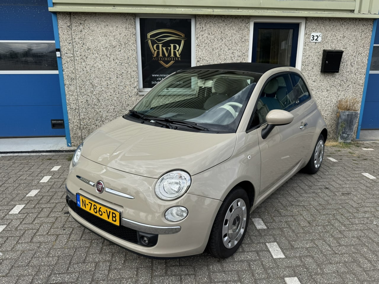 Fiat 500 C - 0.9 TwinAir Lounge Cappuccino Cabrio - AutoWereld.nl