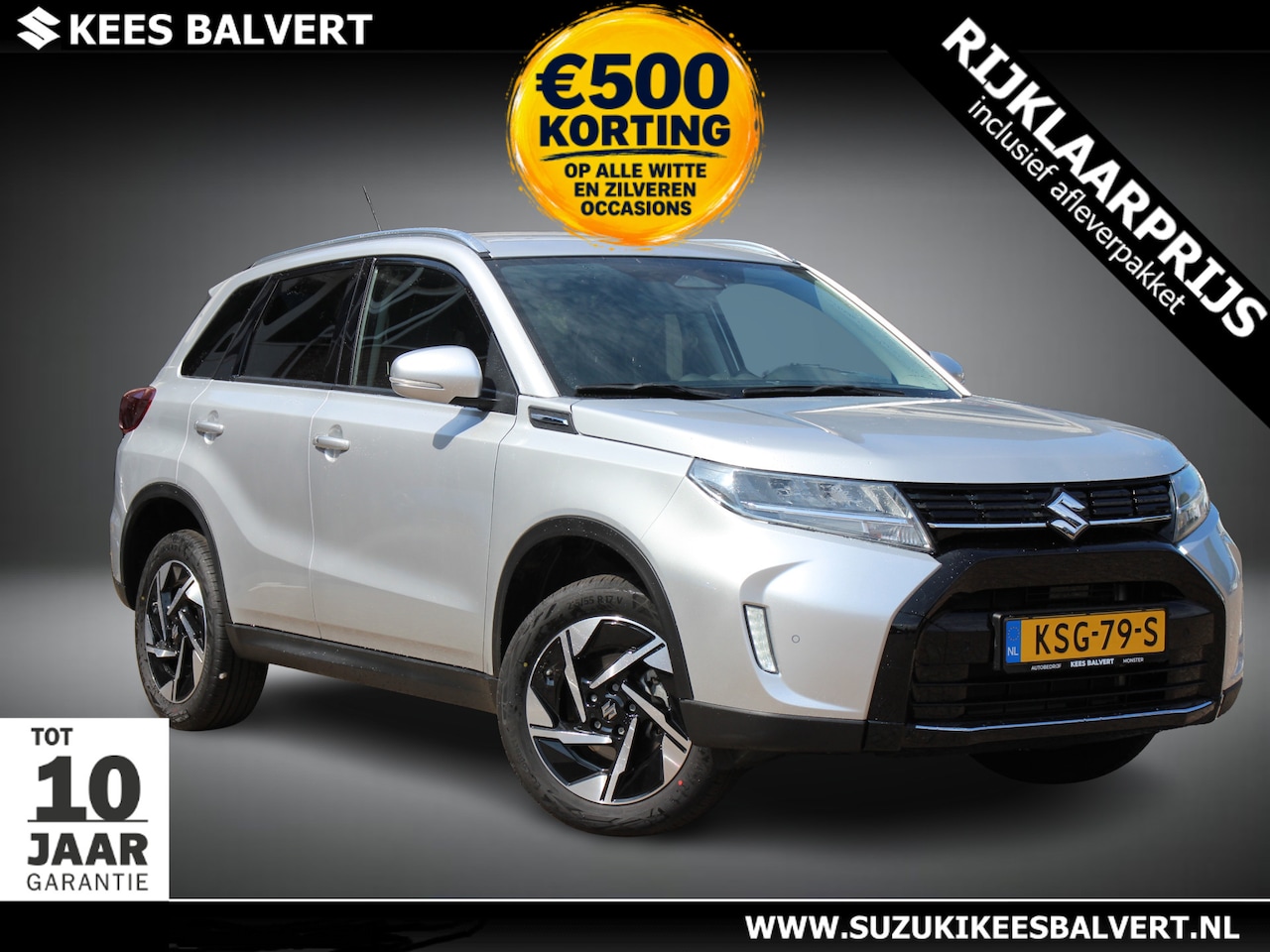 Suzuki Vitara - 1.5 Style Hybrid Automaat | Half leer | Parkeersensoren rondom | 10 jaar garantie | - AutoWereld.nl