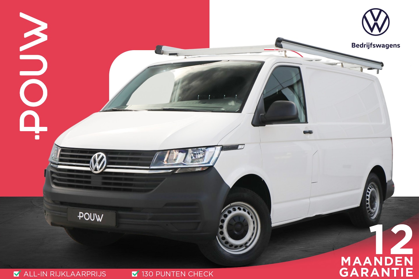Volkswagen Transporter - 2.0 TDI 90pk L1H1 28 | Trekhaak | Airco | Bluetooth | Aluca Laadruimte Inrichting | Imper - AutoWereld.nl