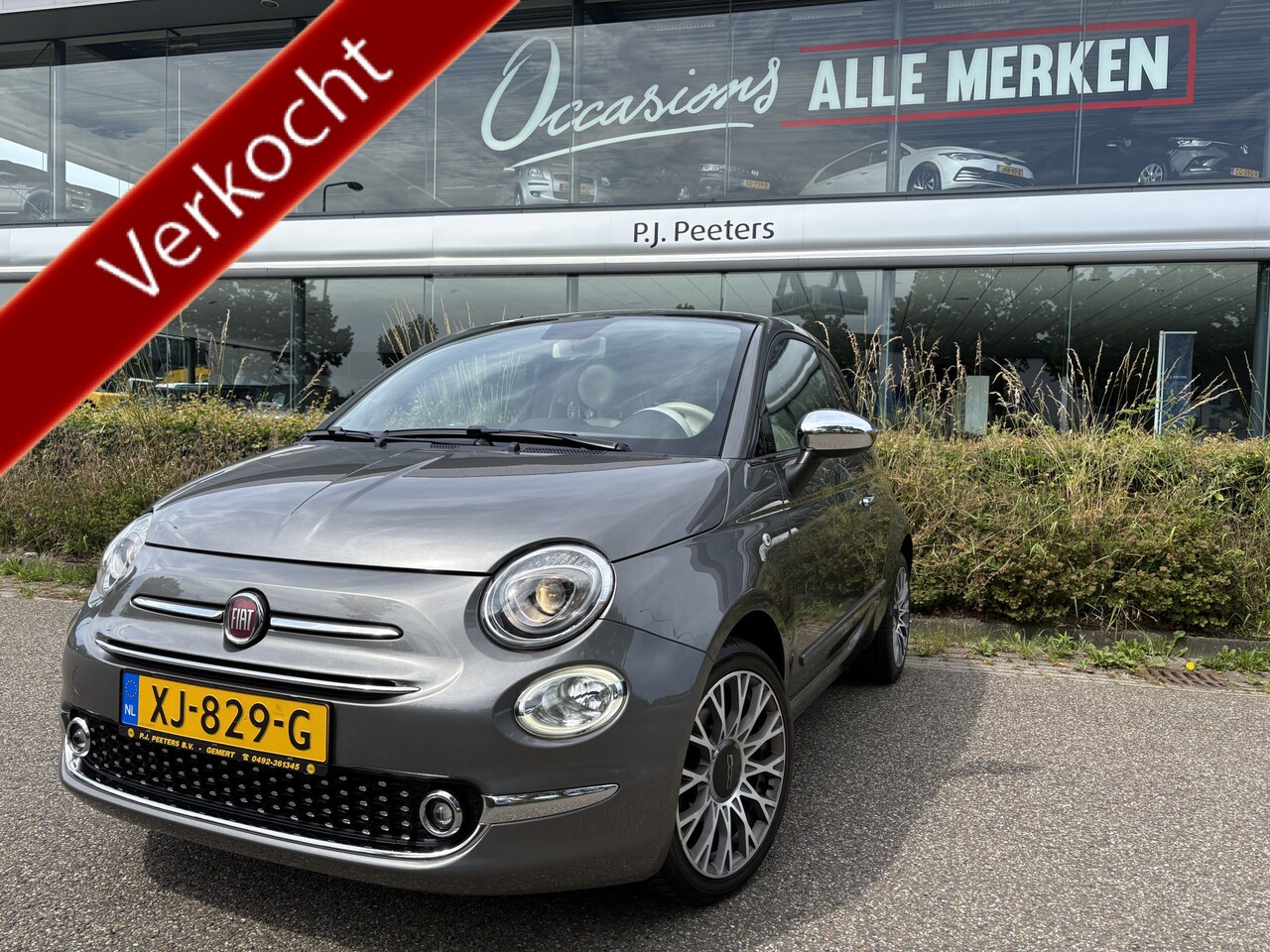 Fiat 500 - 0.9 TwinAir Turbo Lounge Automaat Glazen panoramadak - Airco - Navigatie - Parkeersensor a - AutoWereld.nl