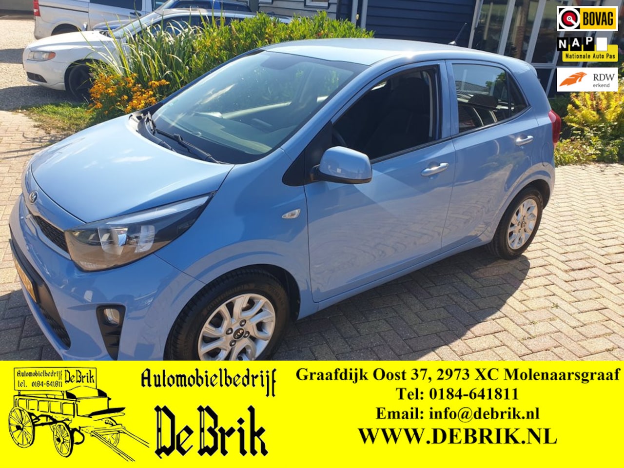 Kia Picanto - 1.0 CVVT EconomyPlusLine 1.0 CVVT EconomyPlusLine, AIRCO, TELEFOON. - AutoWereld.nl