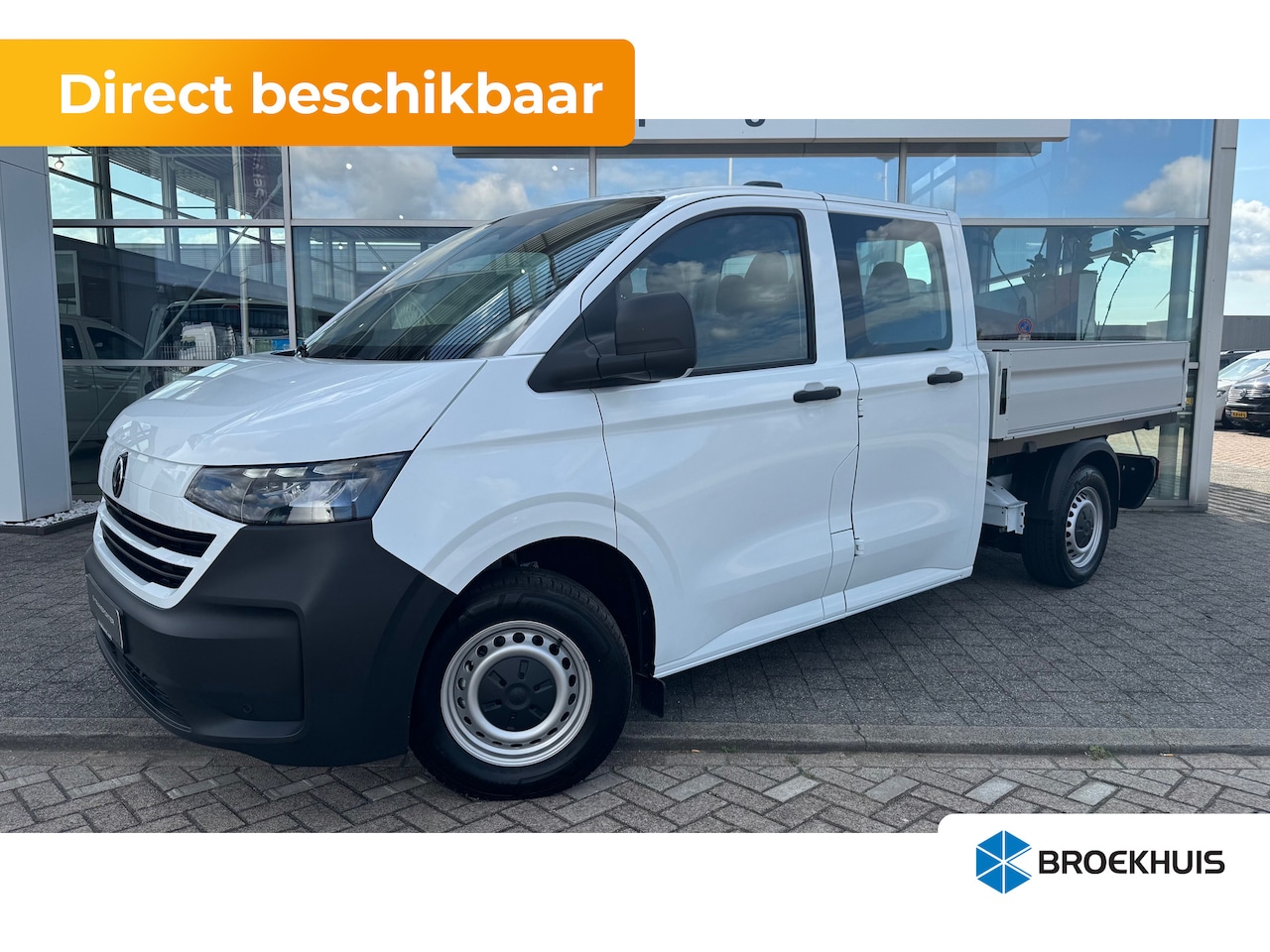 Volkswagen e-Transporter - DC Pickup BEV 71kWh 218PK/160kW L2H1 32 AT | Open laadbak | Full LED | Adaptive Cruise | C - AutoWereld.nl