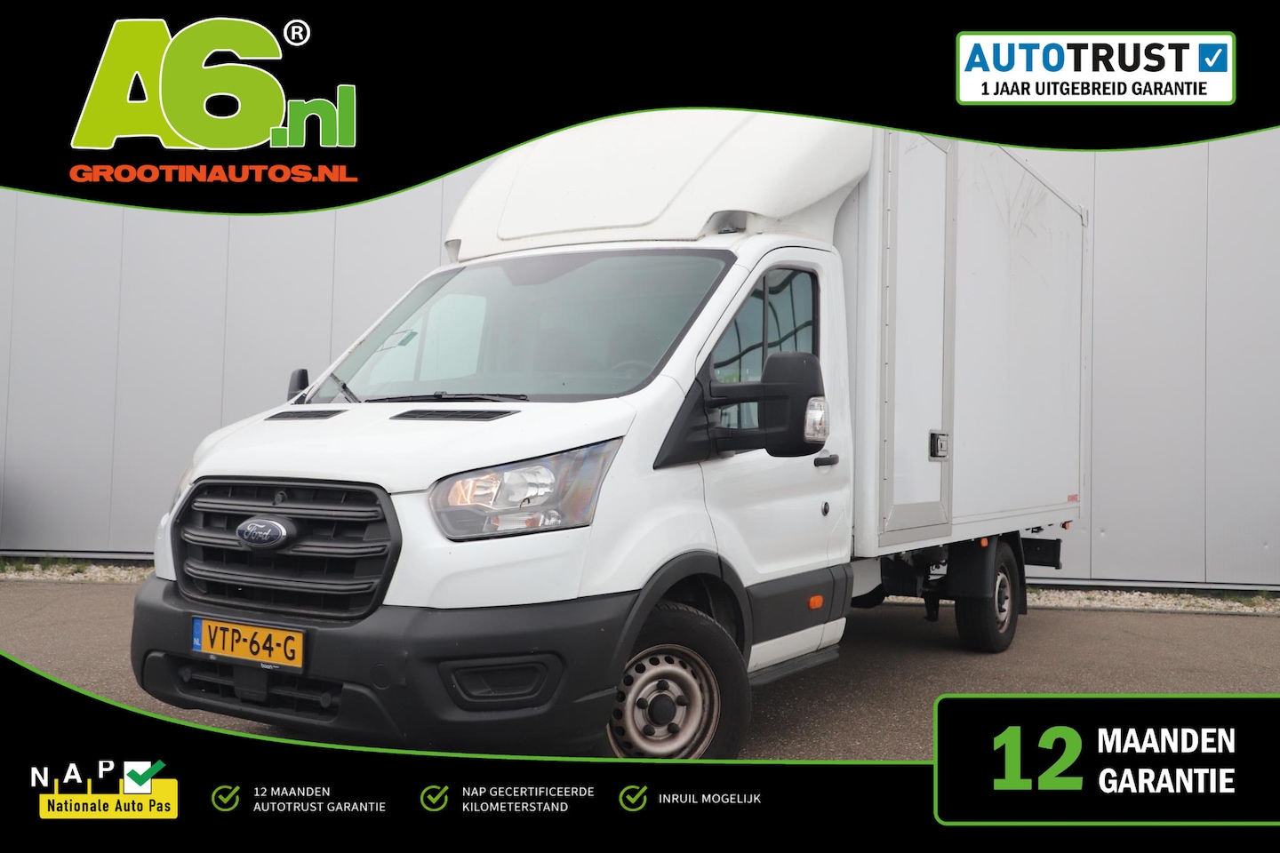 Ford Transit - 350 2.0 TDCI L5H1 Ambiente Skeletal 129PK Bakwagen Meubelbak Spouwmuurisolatie Inrichting - AutoWereld.nl
