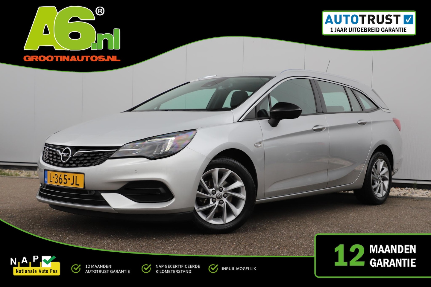 Opel Astra Sports Tourer - 1.2 Business Elegance 131PK 16 inch LMV Navigatie Achteruitrijcamera Carplay Android Bluet - AutoWereld.nl