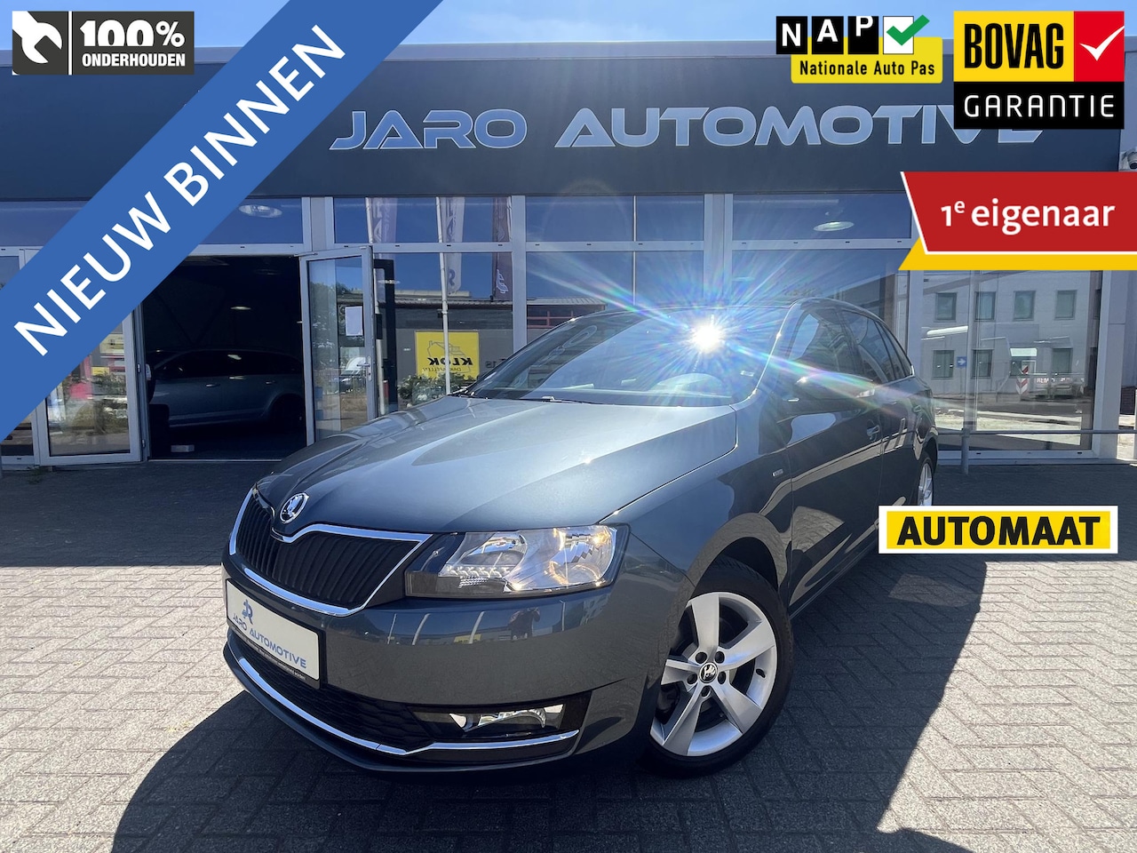 Skoda Rapid Spaceback - 1.0 TSI Greentech Clever | 110 PK | AUTOMAAT | Panoramadak | Navigatie | Apple Carplay - A - AutoWereld.nl
