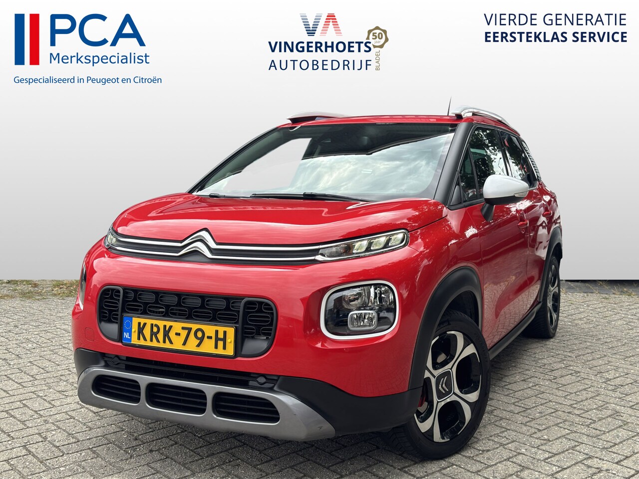 Citroën C3 Aircross - 1.2 110pk S&S Shine **mooie uitvoering in helder rood** - AutoWereld.nl