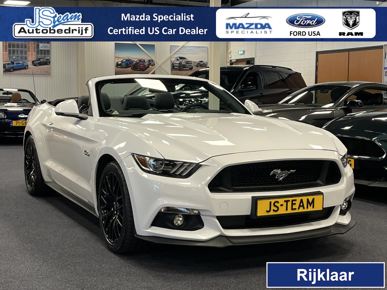 Ford Mustang Convertible - 5.0 V8 GT 422PK Automaat Custom Pack Brembo - AutoWereld.nl