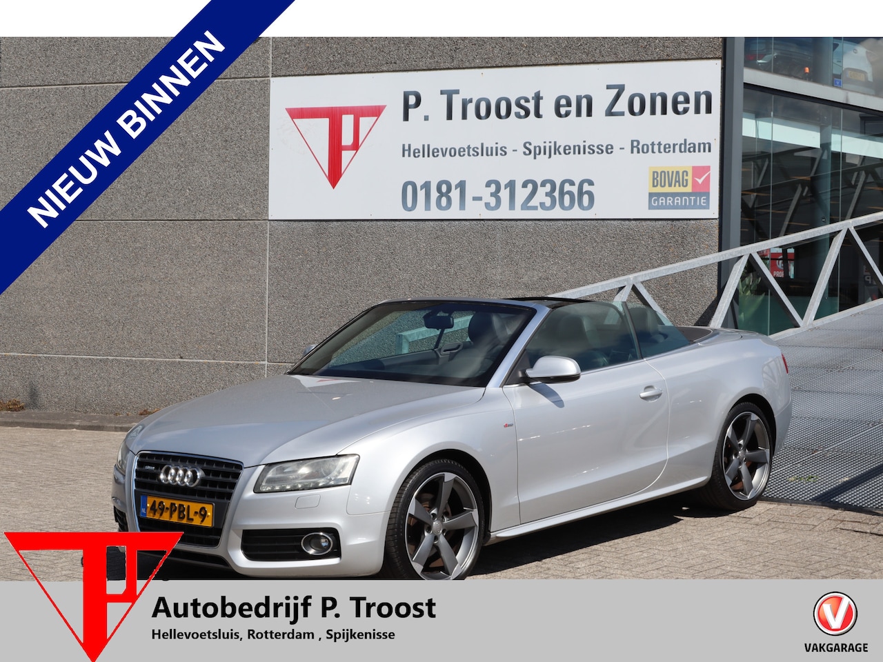Audi A5 Cabriolet - 1.8 TFSI Pro Line 2X S-line Nederlandse auto! Cruise control/Bluetooth/Parkeersensoren/19 - AutoWereld.nl