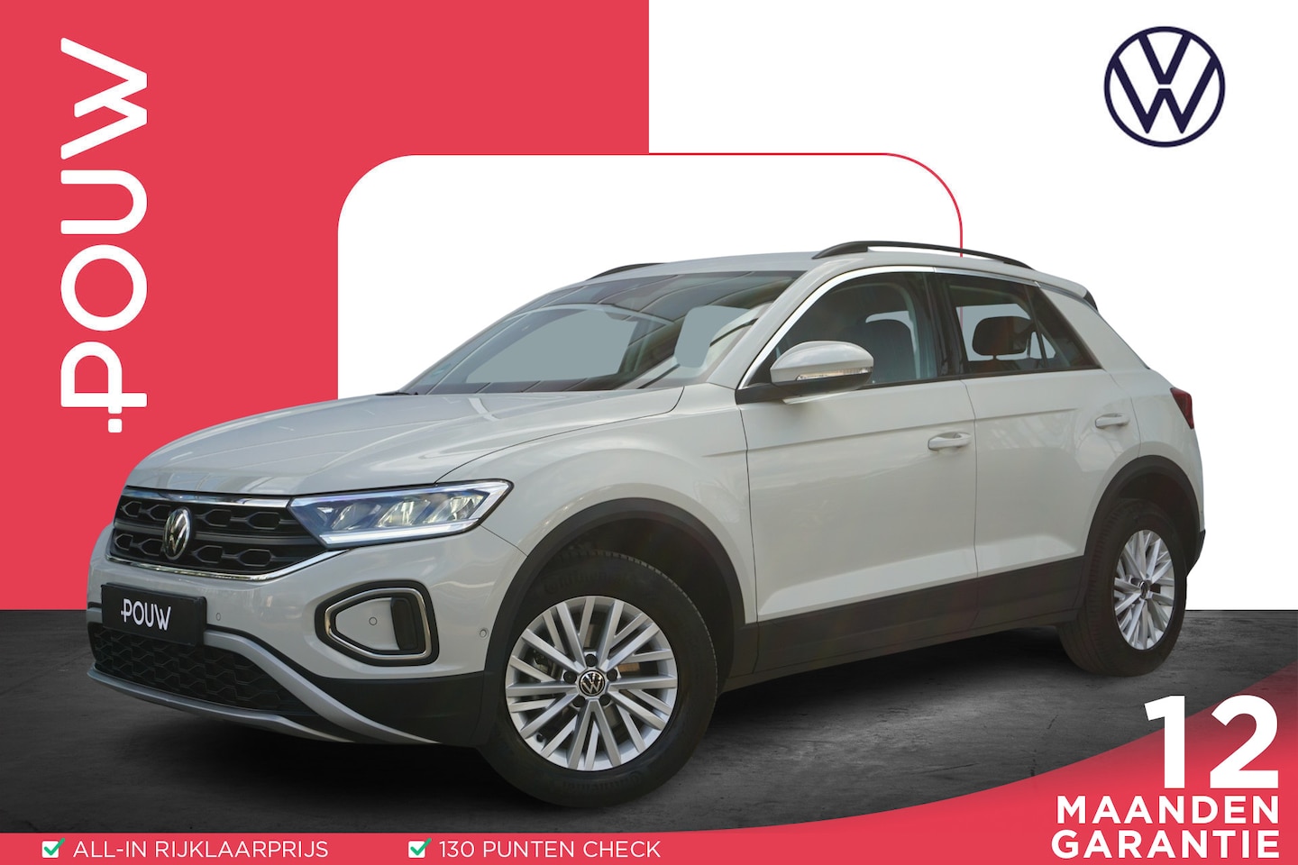 Volkswagen T-Roc - 1.0 TSI 110pk Life | Climate Controle | Park-assist | ACC | Carplay - AutoWereld.nl