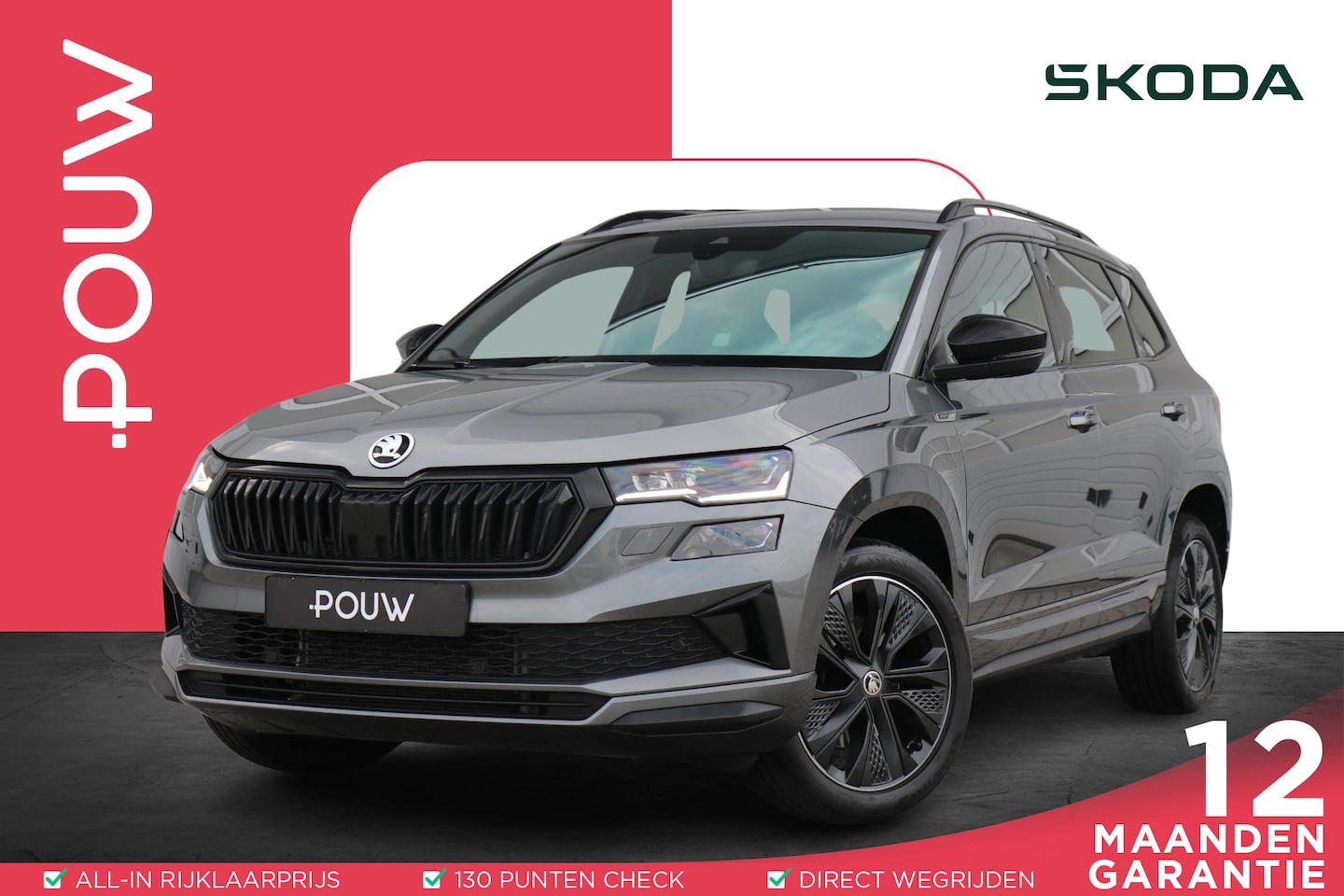 Skoda Karoq - 1.5 TSI 150pk DSG Sportline Business | Trekhaak | Navigatie | App Connect - AutoWereld.nl