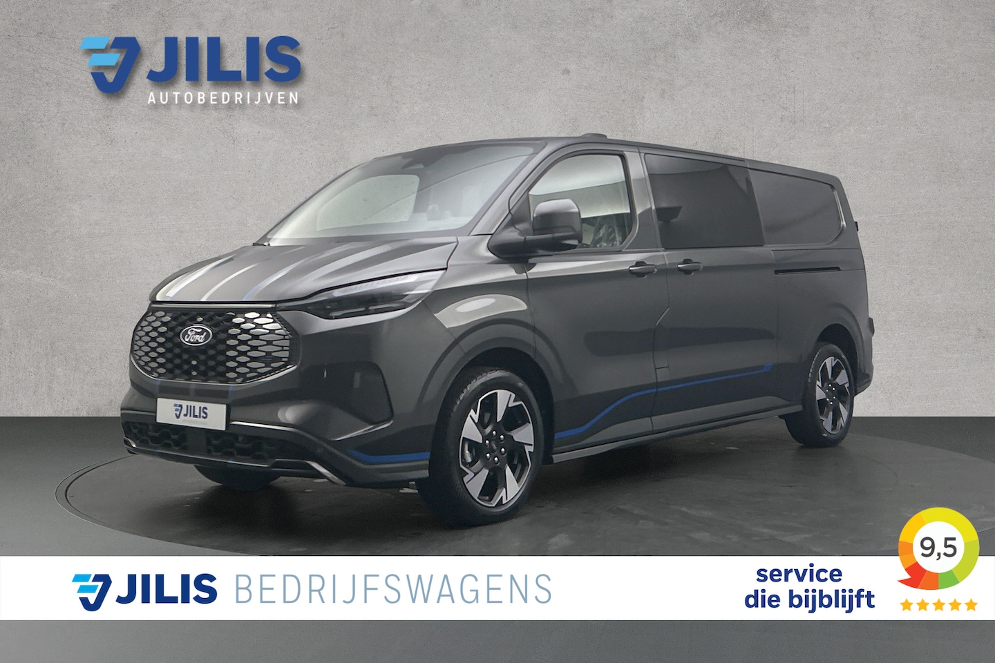 Ford E-Transit Cust. - 340 L2 Sport | Dubbel cabine | 2x schuifdeur | adaptieve cruise control - AutoWereld.nl