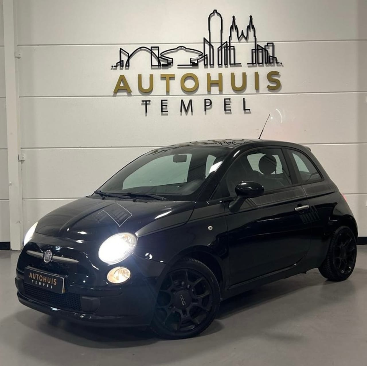 Fiat 500 - 0.9 TwinAir Lounge Airco Start/Stop Bluetooth Leder/Stof 16 inch - AutoWereld.nl