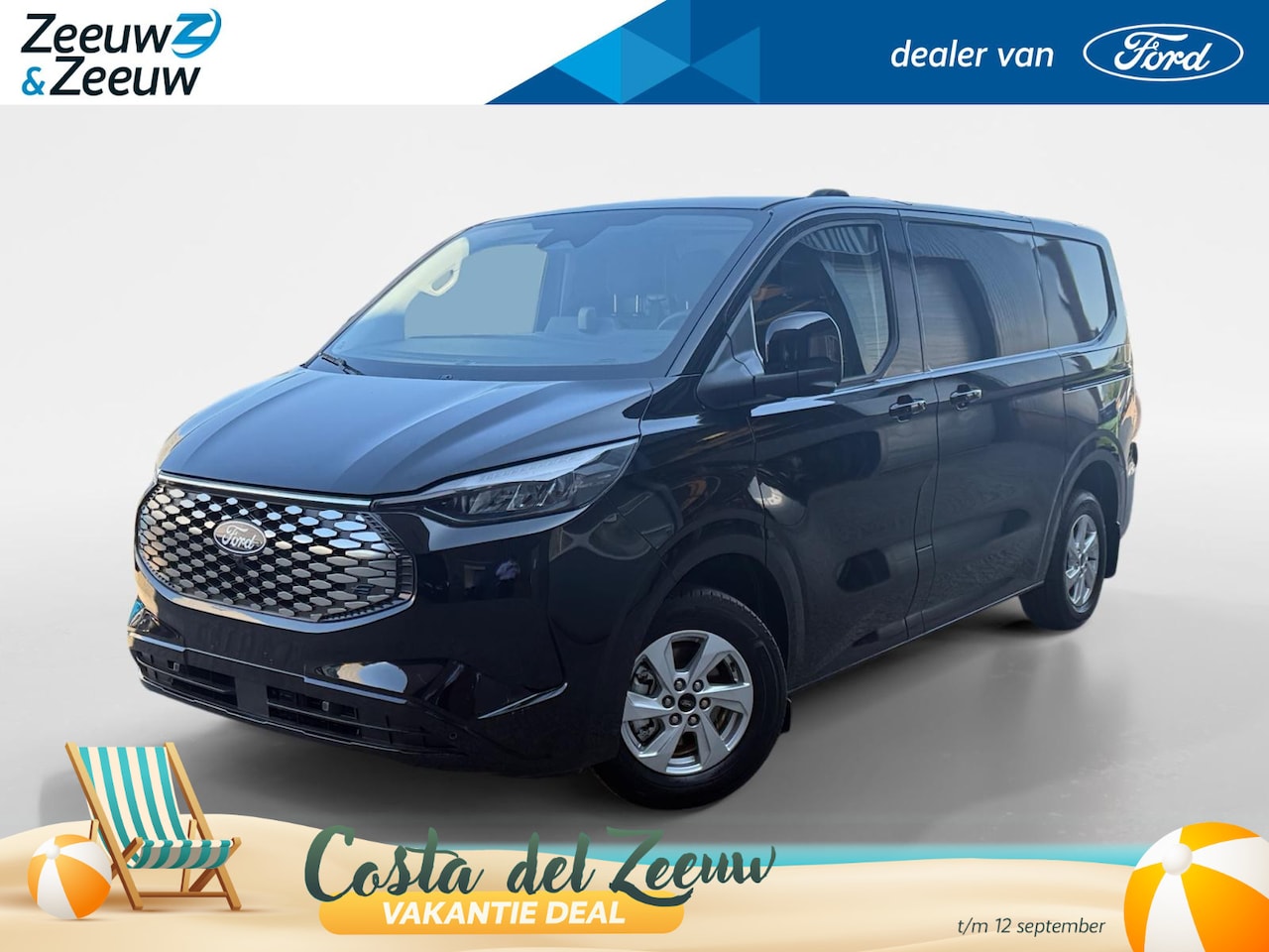 Ford Transit Custom - E-Transit 320 L1H1 Limited 65 kWh 218 pk | Direct leverbaar | Cruise control | Navigatie v - AutoWereld.nl
