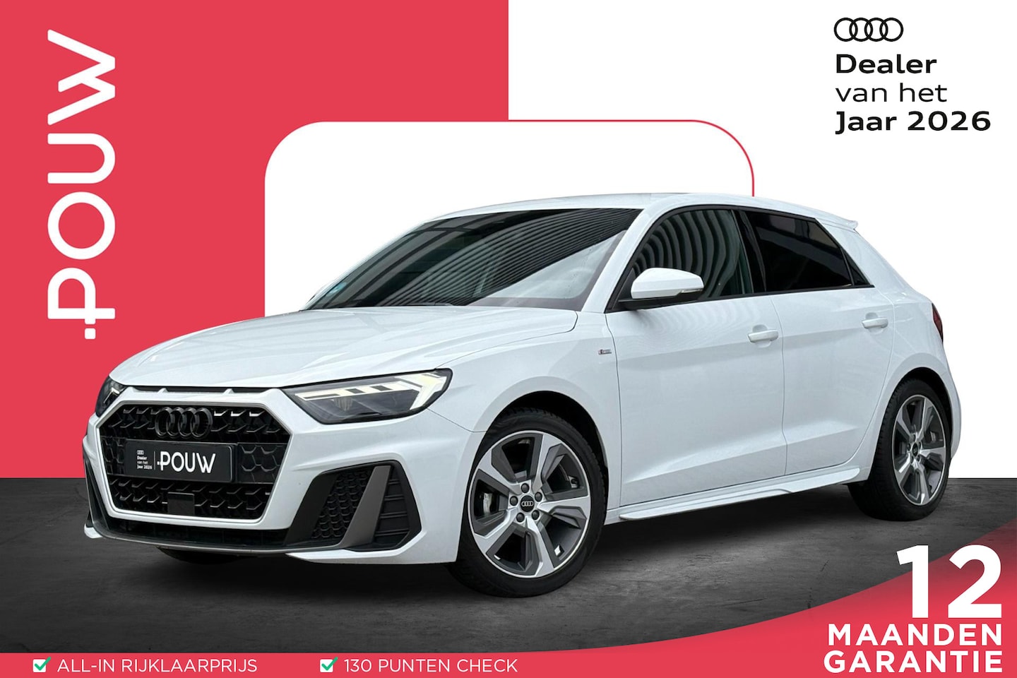 Audi A1 Sportback - 25 TFSI 95pk S Edition | Smartphone interface | Full LED | Zwart optiek | Cruise Control - AutoWereld.nl