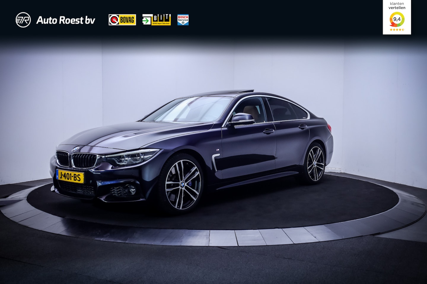 BMW 4-serie Gran Coupé - 430iA M-SPORT ORIGINEEL NL SCHUIFDAK | CAMERA | MEMORY | HEAD UP | LEDER | STOELVERW | HIF - AutoWereld.nl