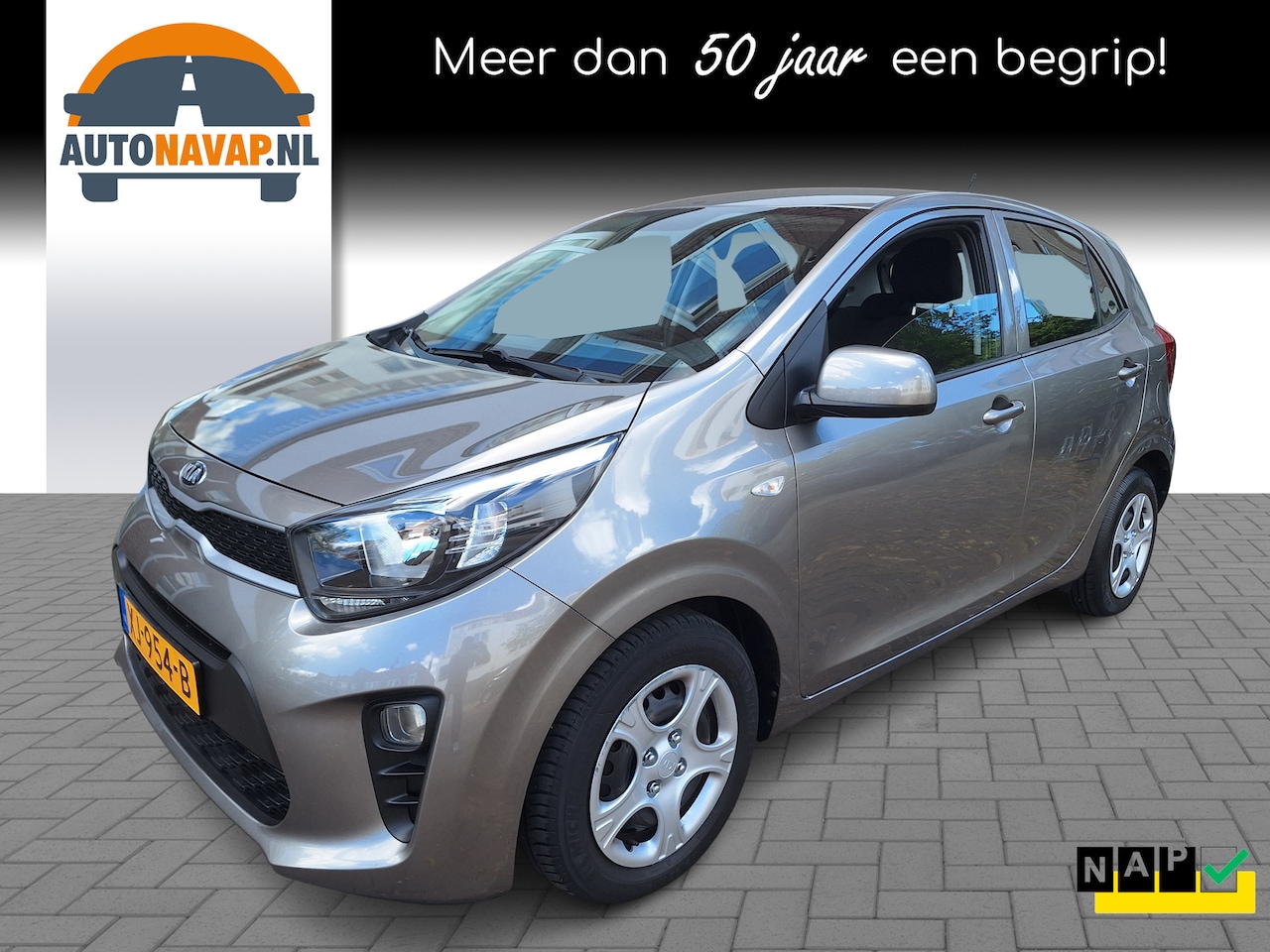 Kia Picanto - 1.0 CVVT EconomyPlusLine 5Drs /Airco/1e Eig/Bluetooth/Garantie - AutoWereld.nl
