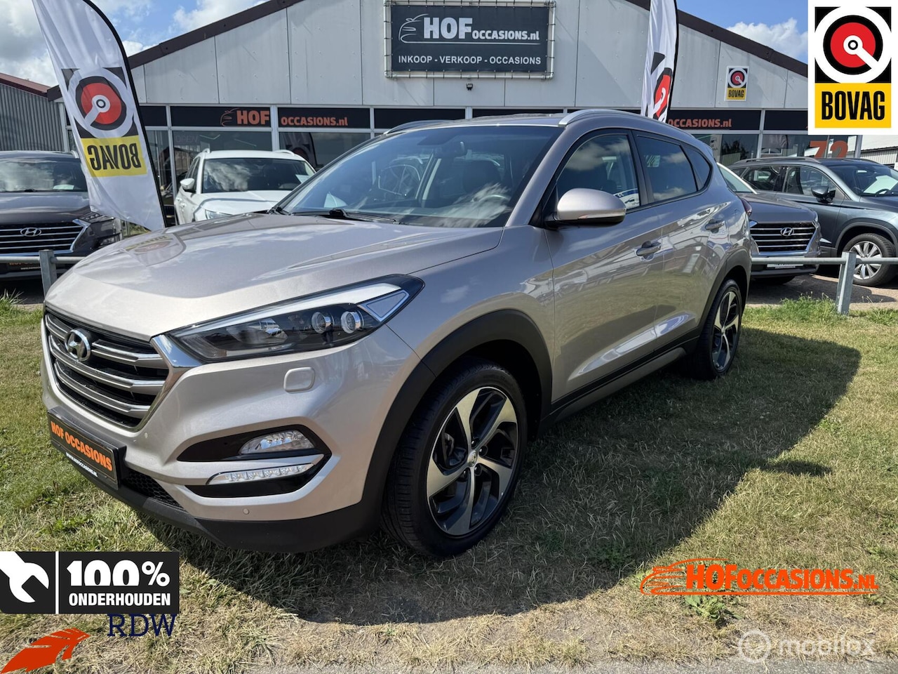 Hyundai Tucson - 1.6 T-GDi Premium 177pk NAVI/STOELVERW./TREKHAAK - AutoWereld.nl