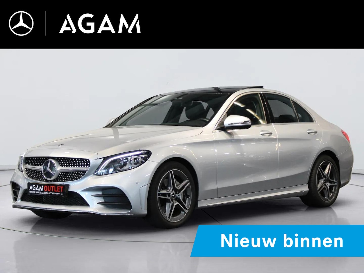 Mercedes-Benz C-klasse - 180 Business Solution AMG Panorama dak - AutoWereld.nl