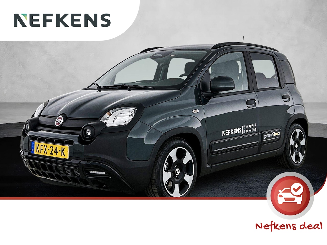 Fiat Panda - 1.0 Hybrid Pandina | DAB Radio | Bluetooth | Airco | Cruise Control | Elektrische ramen vo - AutoWereld.nl