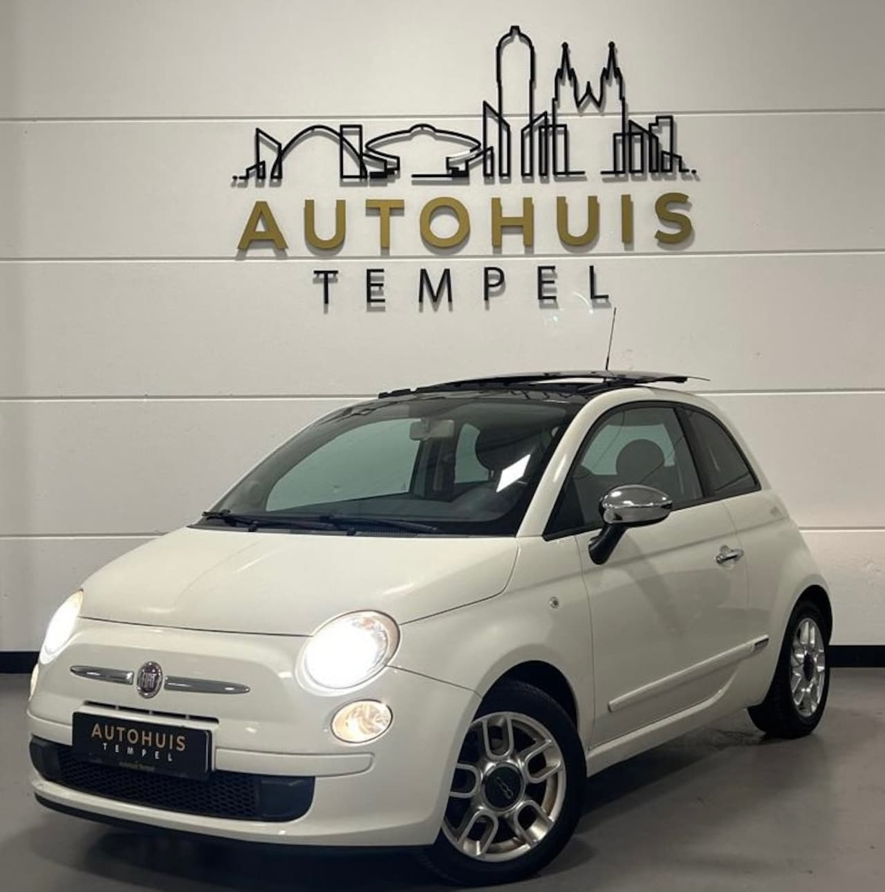Fiat 500 - 1.2 Sport Automaat Nap Airco Pano Climate Parkeersensoren Leder/Stof - AutoWereld.nl