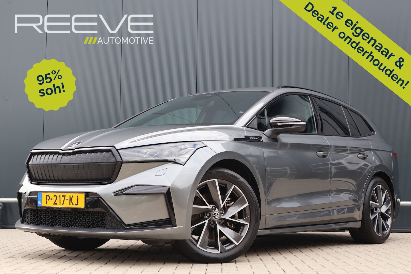Skoda Enyaq iV - 80 Sportline 95% soh! | Trekhaak | Matrix LED | Camera | Stoelverwarming | 20 Inch | Stuur - AutoWereld.nl