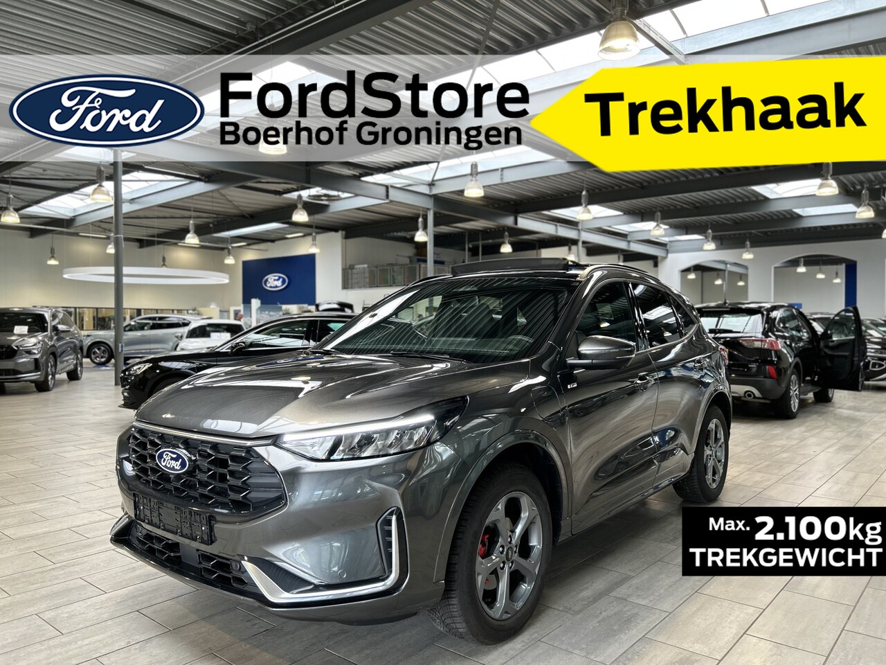 Ford Kuga - 2.5 PHEV 243 pk ST-Line X | Trekhaak | Pano I Adapt Cruise I Winter Pack | B&O | 360° Came - AutoWereld.nl