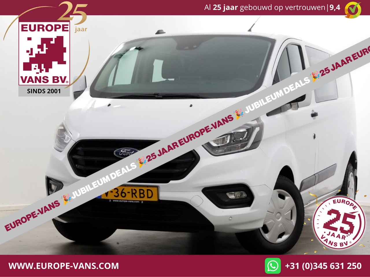 Ford Transit Custom - 320 2.0 TDCI 130pk Automaat L2H1 Trend D.C. Inrichting 10-2022 - AutoWereld.nl