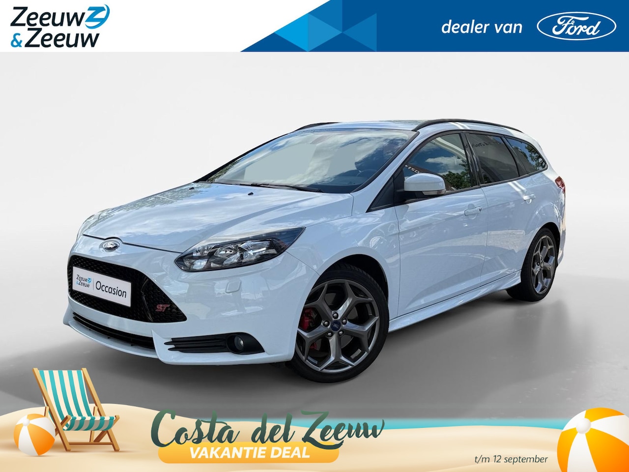 Ford Focus Wagon - 2.0 EcoBoost ST-3 | Recaro-Stoelen | Parkeer Camera | Leder | Cruise Control | Climate Con - AutoWereld.nl