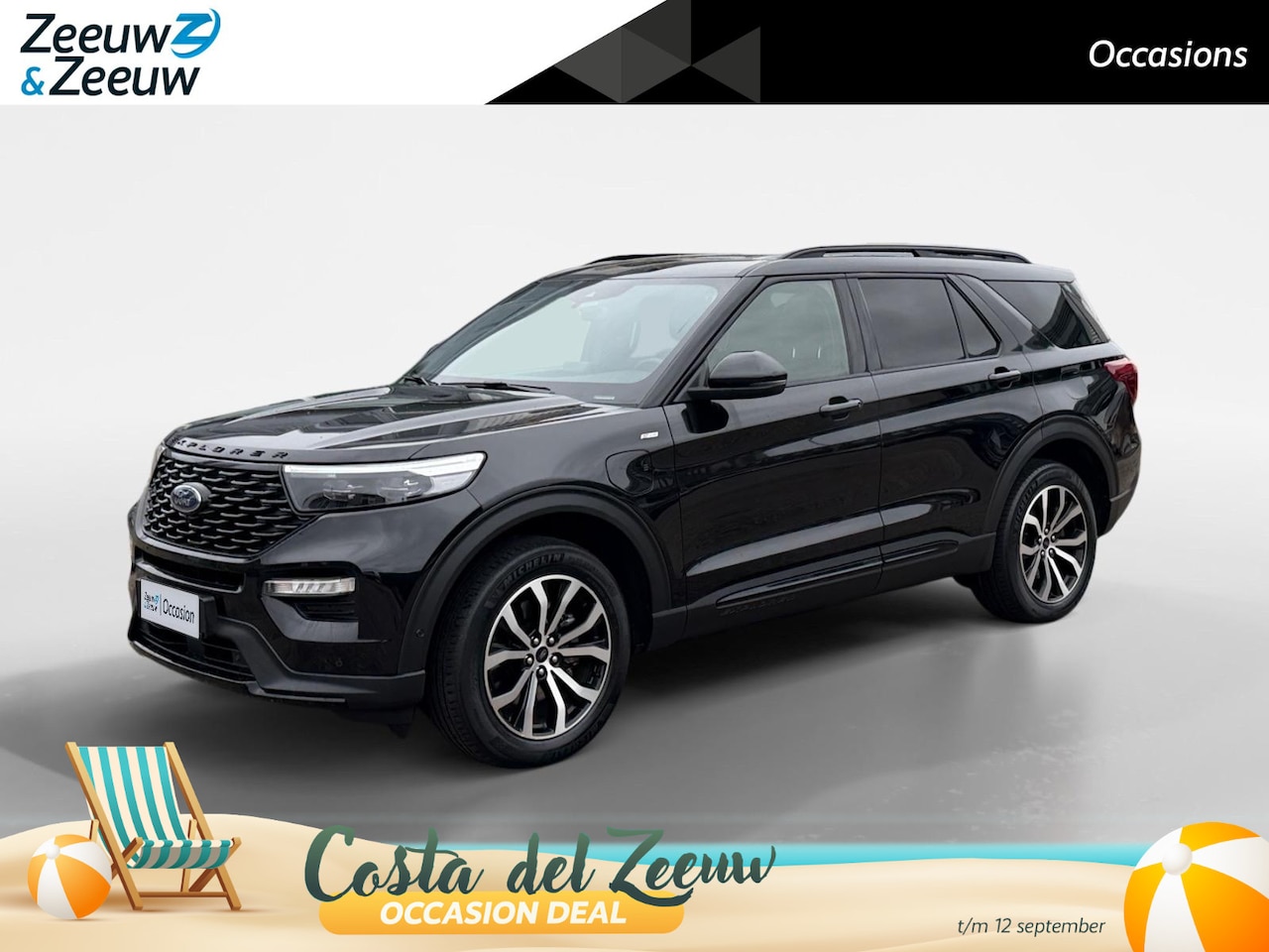 Ford Explorer - 3.0 V6 EcoBoost PHEV ST-Line 7 Persoons | Panoramadak | Trekhaak | Stoelkoeling/Verwarming - AutoWereld.nl