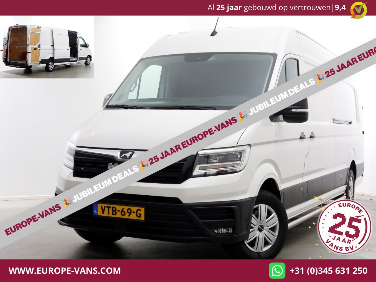 MAN TGE - 3.180 2.0 177pk DSG-Automaat L5H3 (L4H2) Supermaxi LED/ACC/2x Schuifdeur 12-2022 - AutoWereld.nl