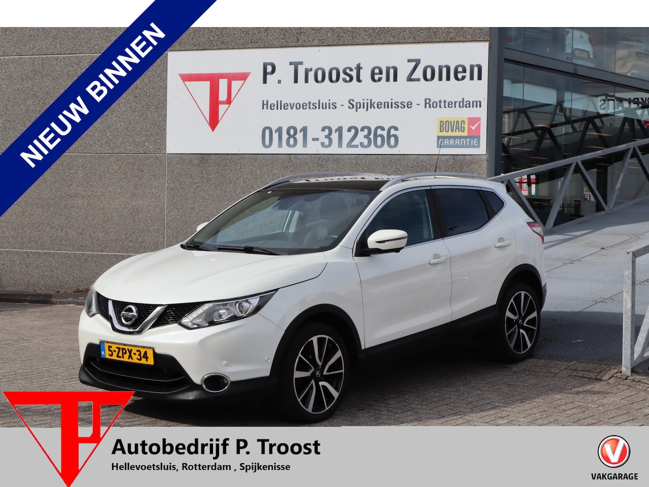 Nissan Qashqai - 1.2 Tekna Automaat/Nederlandse auto/Panoramadak/Stoelverwarming/Achteruitrijcamera/Parkeer - AutoWereld.nl