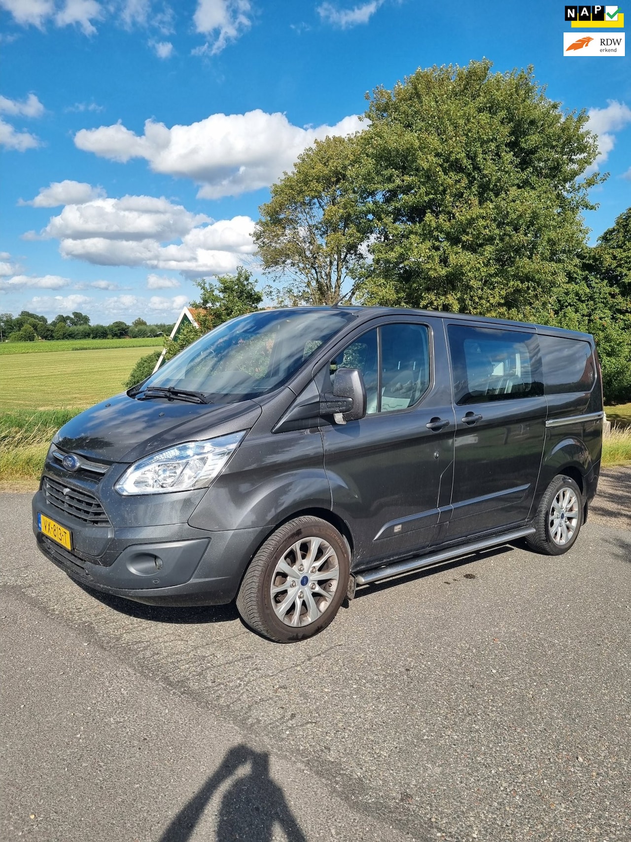 Ford Transit Custom - 270 2.2 TDCI L1H1, DC, 2.2 TDCi 92 KW, 2x Schuifdeur, Climatronic. - AutoWereld.nl