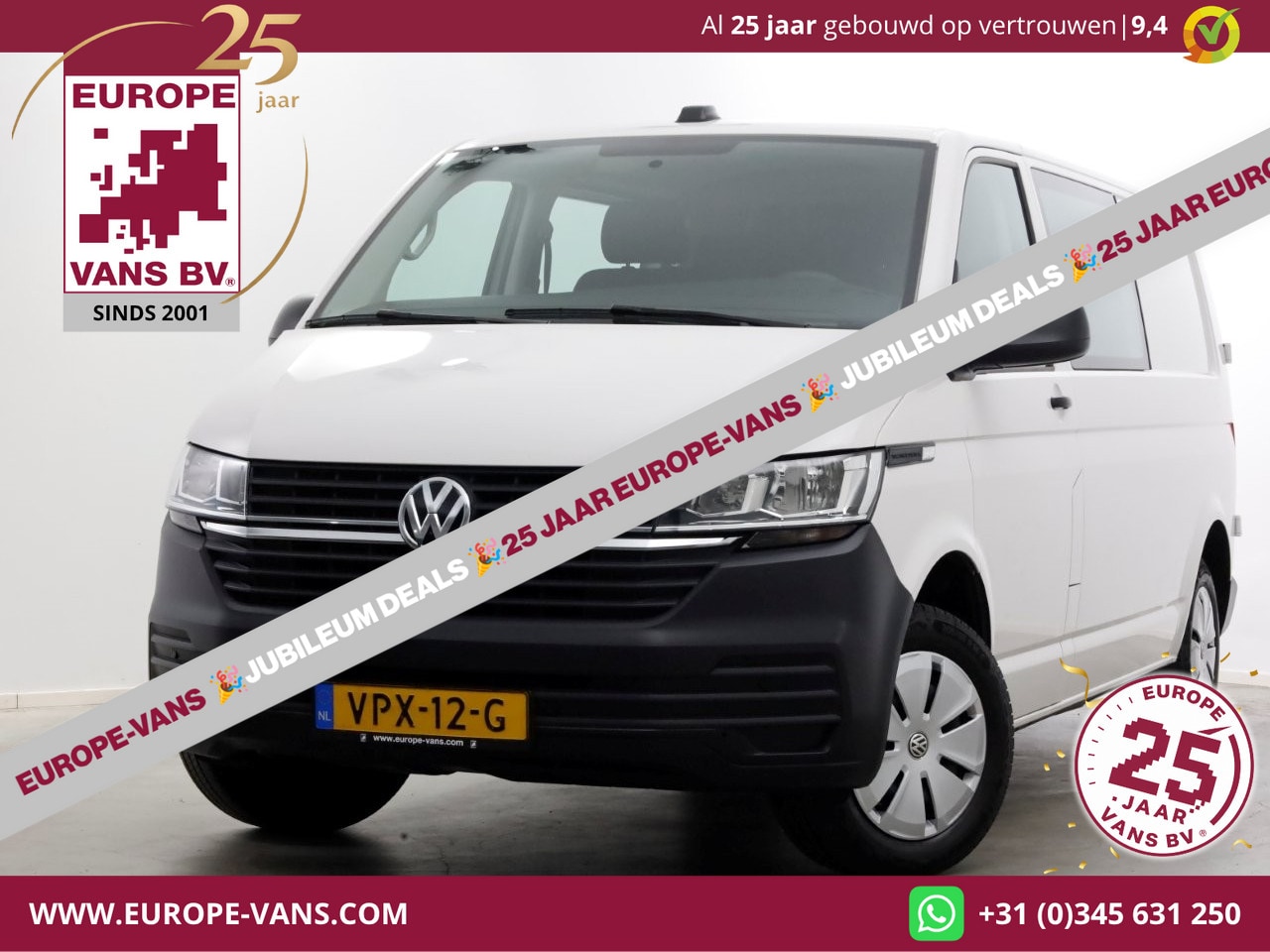Volkswagen Transporter - T6.1 2.0 TDI Lang D.C. Airco/Navi/Stoelverwarming 06-2022 - AutoWereld.nl