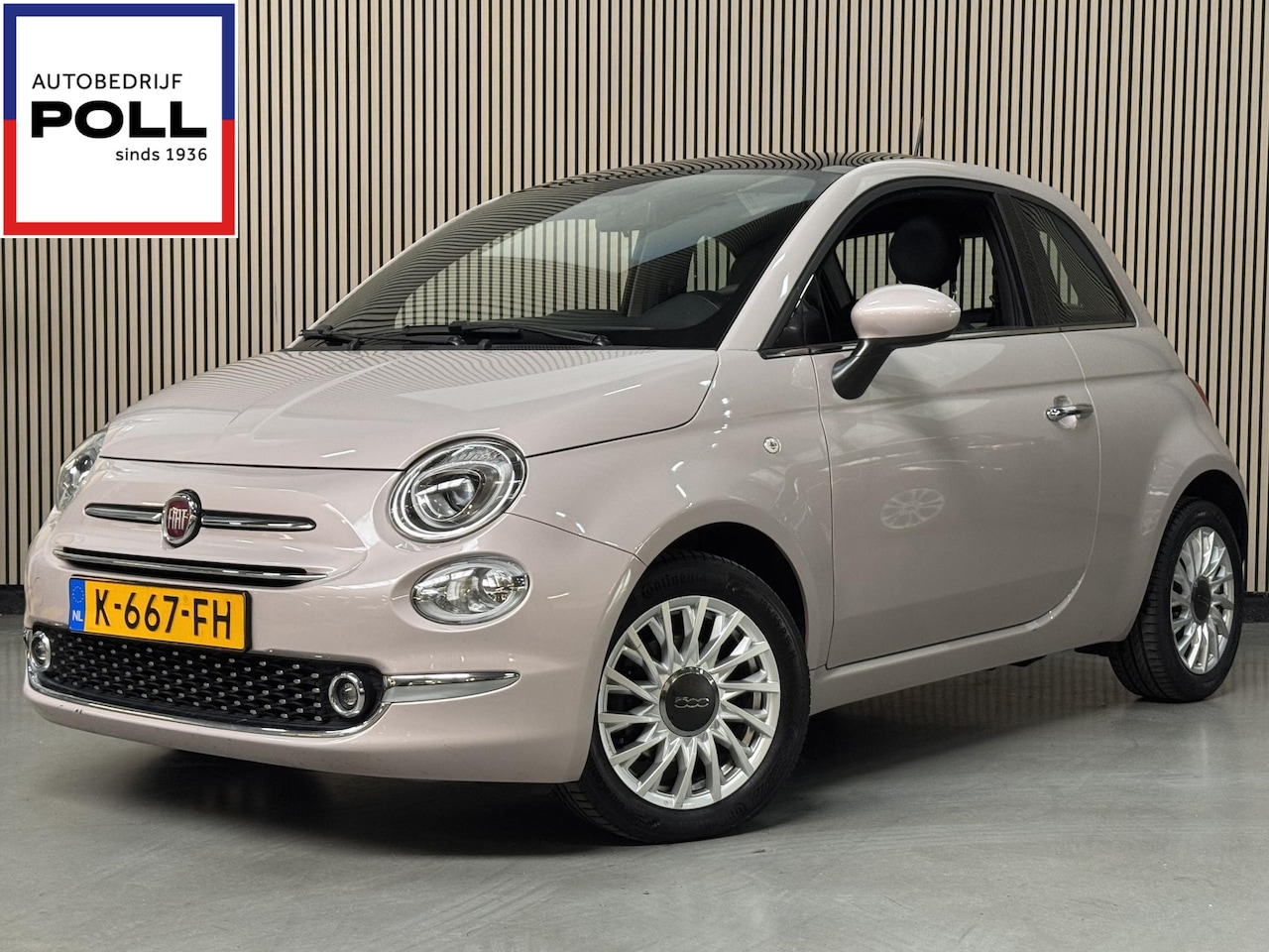 Fiat 500 - 1.0 Hybrid Star Panoramadak Half Leer Cruise control Parkeersensoren Dealeronderhouden - AutoWereld.nl