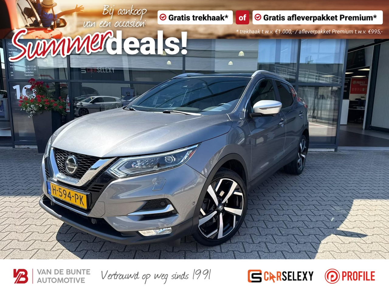 Nissan Qashqai - 1.3 DIG-T Tekna + *Trekhaak & Lederen Bekleding* - AutoWereld.nl
