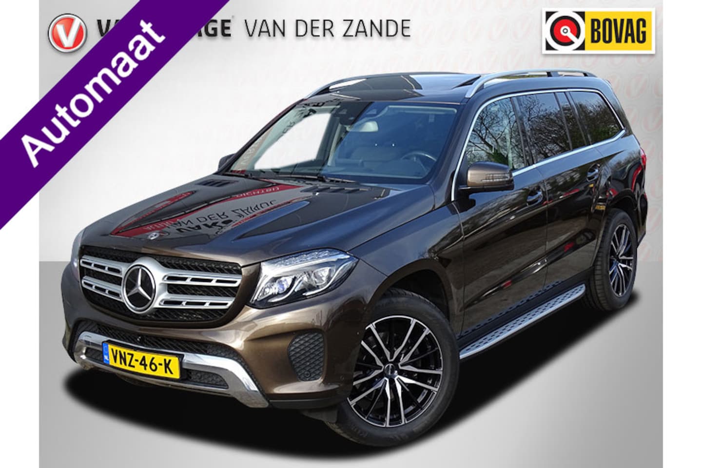 Mercedes-Benz GLS - 350 D 4MATIC AUT, Schuif/Kanteldak, Gr. Kent., Marge,luchtvering, 3500KG Trekhaak! - AutoWereld.nl