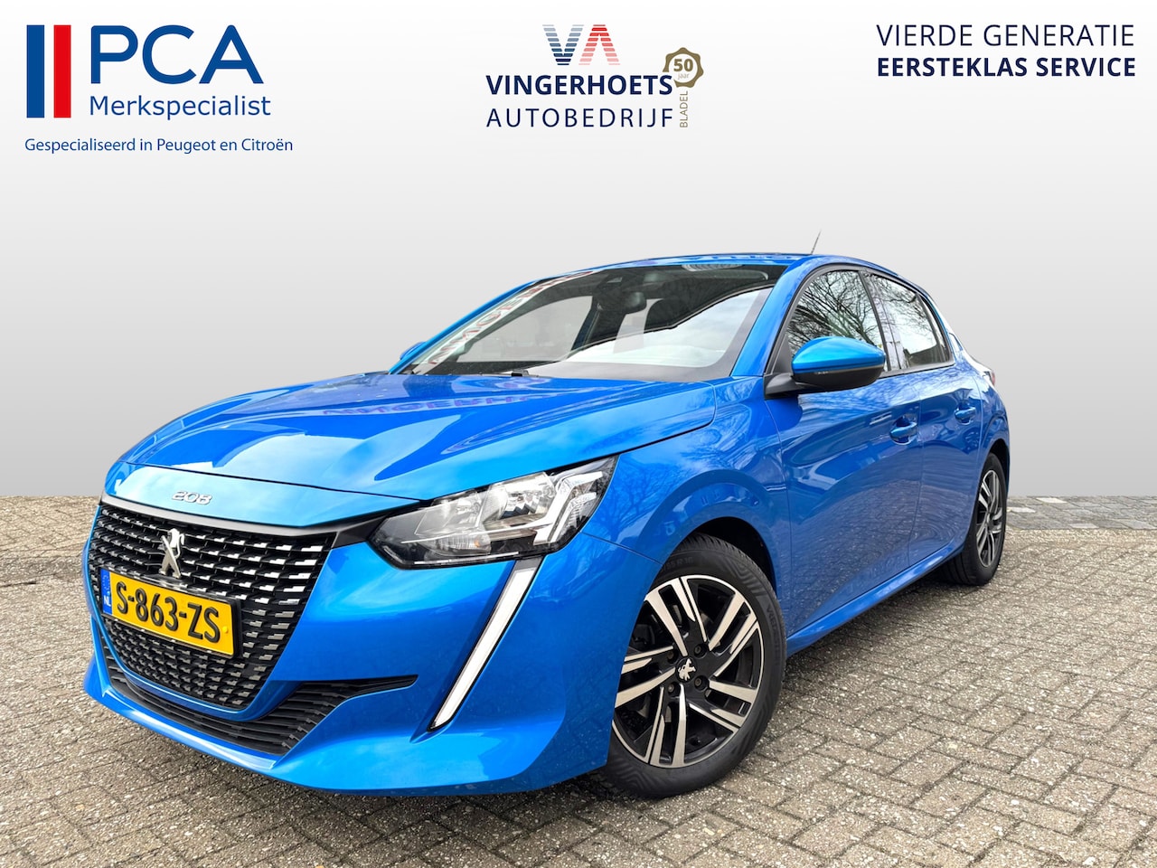 Peugeot 208 - 100 Pk. Benzine Allure * AUTOMAAT * 1/2 Lederen interieur * Keyless Start Button * Parkeer - AutoWereld.nl