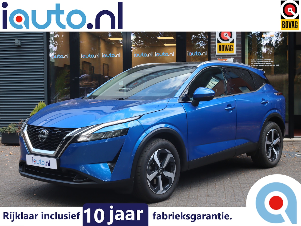 Nissan Qashqai - 1.3 MHEV Xtronic N-Connecta Panorama/360/CarPlay/Keyless/LED/ACC/Trekhaak - AutoWereld.nl
