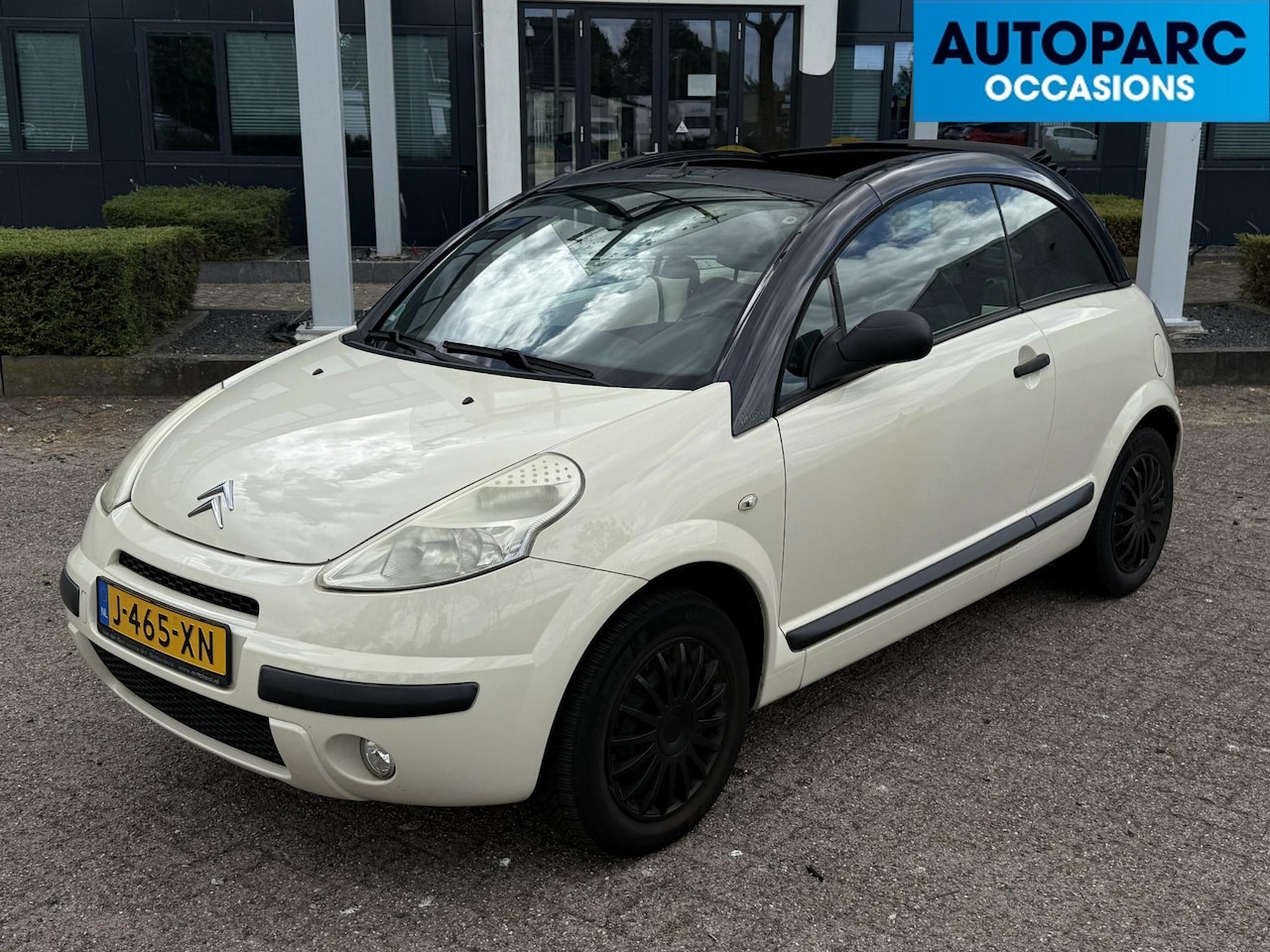 Citroën C3 Pluriel - 1.4i AIRCO (STEENKOUD), WERKEND CABRIODAK, 4 ELECT RAMEN, NAVI, BLUETOOTH, CV, SPLINTERNIE - AutoWereld.nl