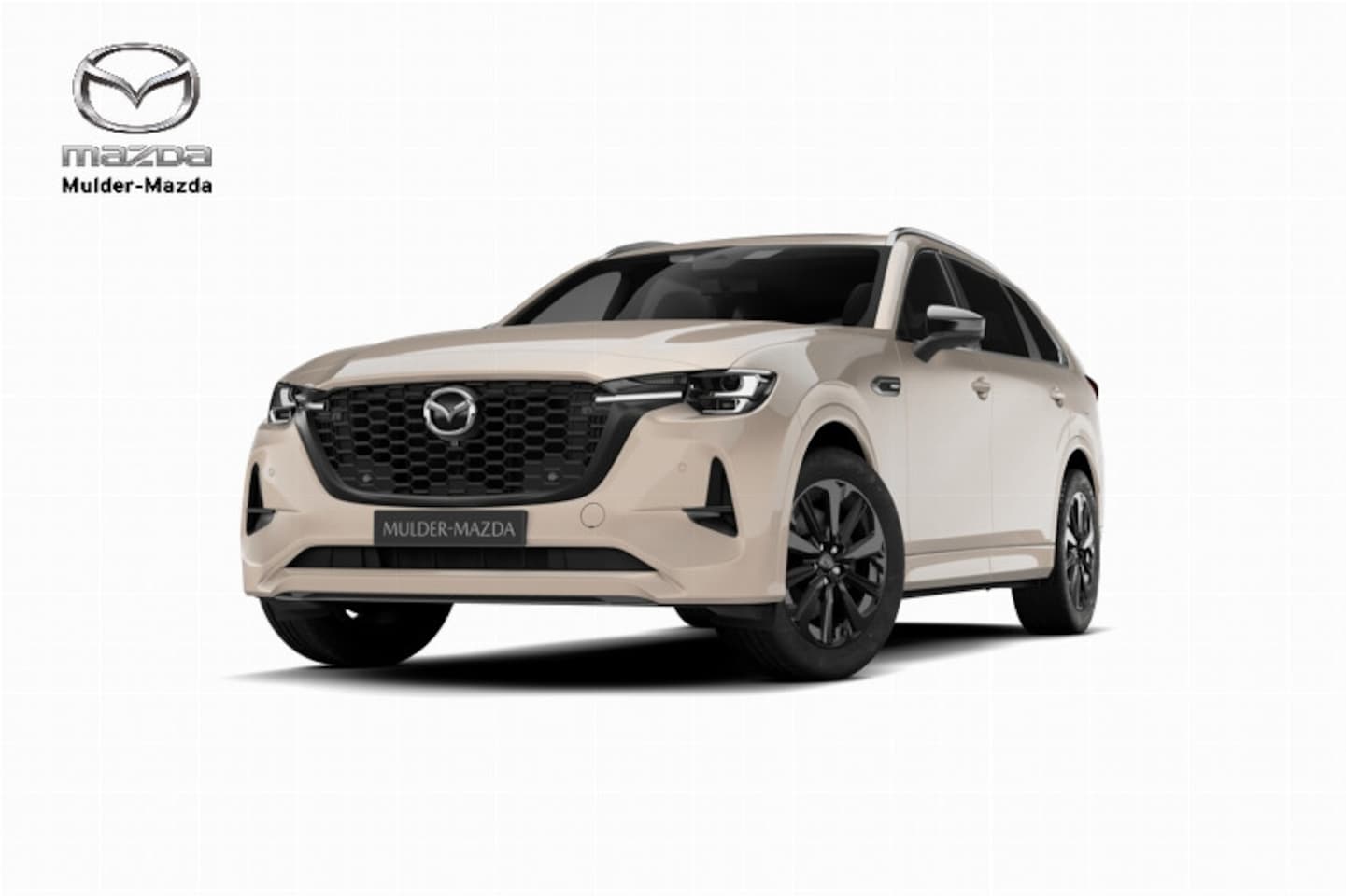 Mazda CX-80 - e-Skyactiv PHEV Homura Plus - Zwart Nappa Leder | 12,3-inch TFT-kleurendisplay met bedieni - AutoWereld.nl