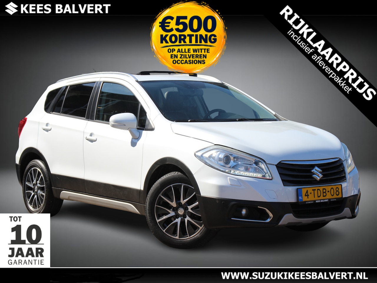 Suzuki SX4 S-Cross - 1.6 High Executive Automaat | Trekhaak | Opendak | Leer | Parkeersensoren | - AutoWereld.nl
