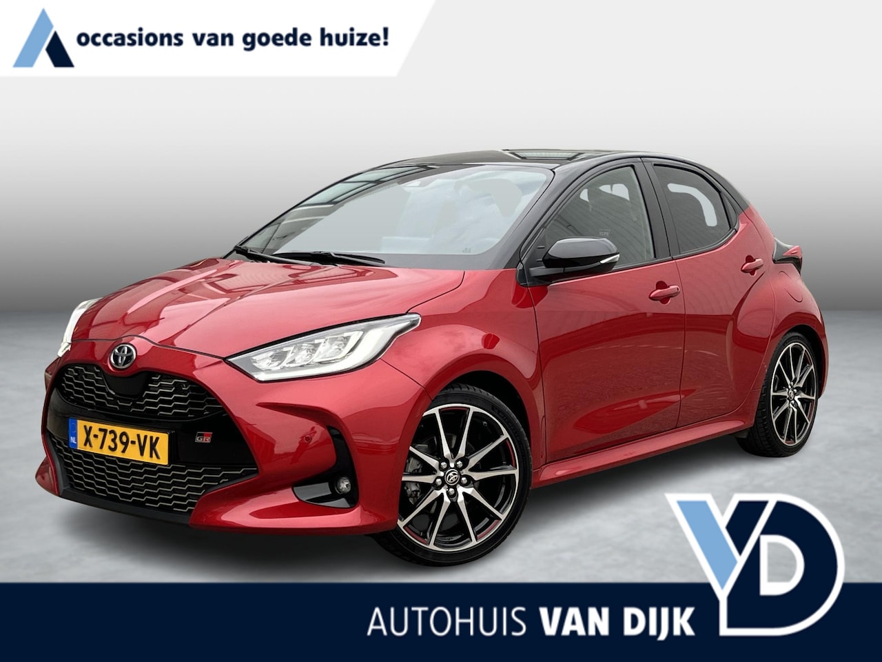 Toyota Yaris - 1.5 Hybrid GR Sport | Voll.Historie/Camera/Navi/Pano.Dak/Head-Up/Leder-Alcantara/Clima/Ada - AutoWereld.nl